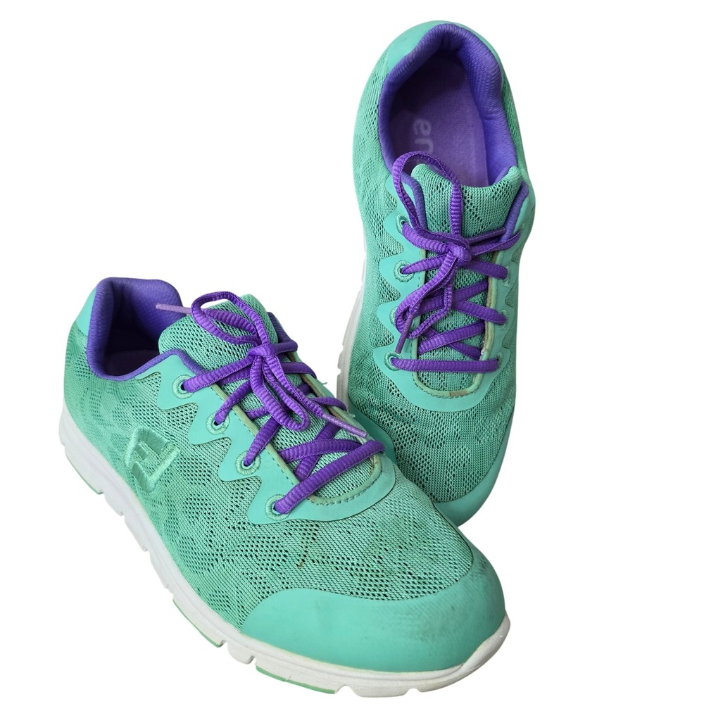 FootJoy‎ Womens Size 7 Golf Shoes Teal Purple Mesh Spikeless Sneakers 95701